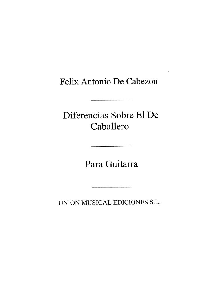 Diferencias Sobre El Canto Del Caballero